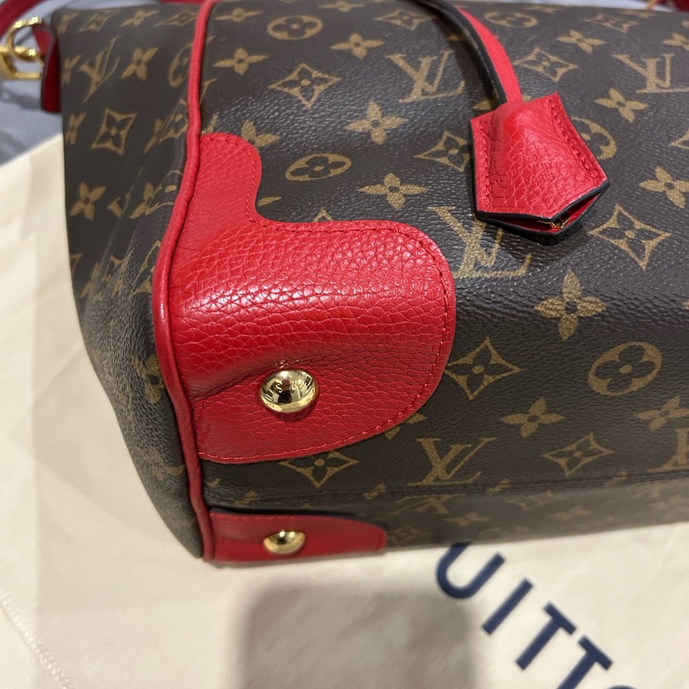 Louis Vuitton Red and Brown Monogram Tote(Estrella new model) - Picture 8 of 16